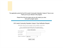 Tablet Screenshot of jcfcamportrip.scholarshipamerica.org
